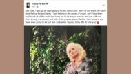 Freida’s call for prayer and Dolly’s health (Image via Facebook/@FreidaParton)